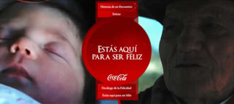 felicidad cocacola Felicidad bebiendo Coca Cola