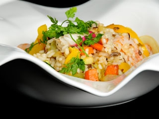 arroz zanahoria calabacin Arroz con salteado de zanahoria y calabacín