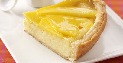 tarta de queso fresco mango Tarta de queso fresco con mango
