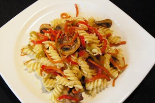 pasta con verduras Pasta con verduras y soja