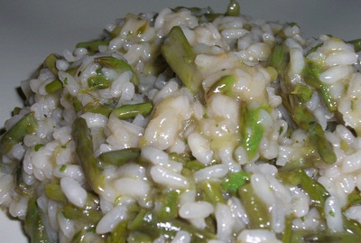 risotto de esparragos Rissotto de quínoa y espárragos