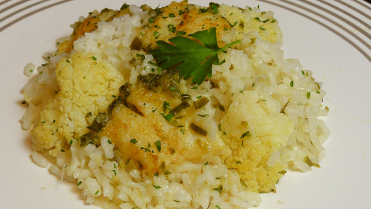 arroz con bacalao y coliflor Arroz con bacalao y coliflor