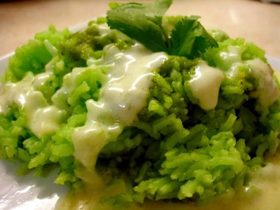 arroz verde Ensalada de arroz verde